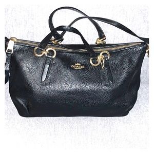 Coach F30565 Ally Sachel - black & gold